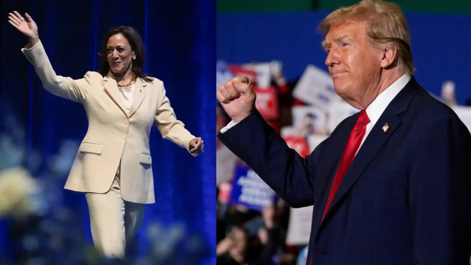 us elections 2024: Trump vs Harris: 3 national polls, 3 weeks ahead of US  elections 2024 — Who has the lead? - The Economic Times
