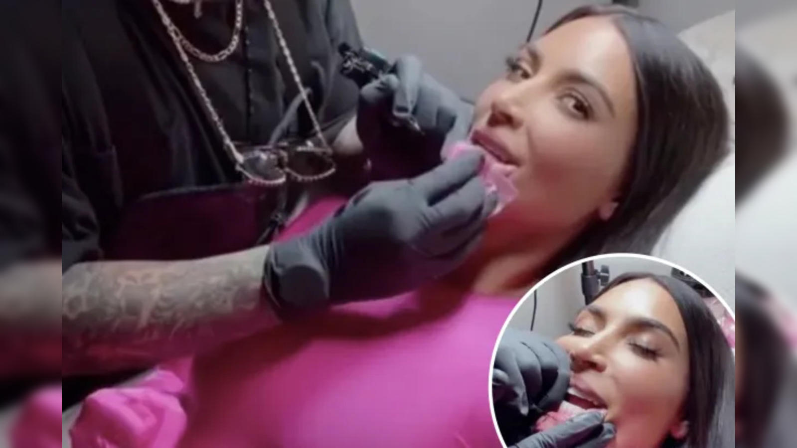 Kim Kardashian inks her first tattoo