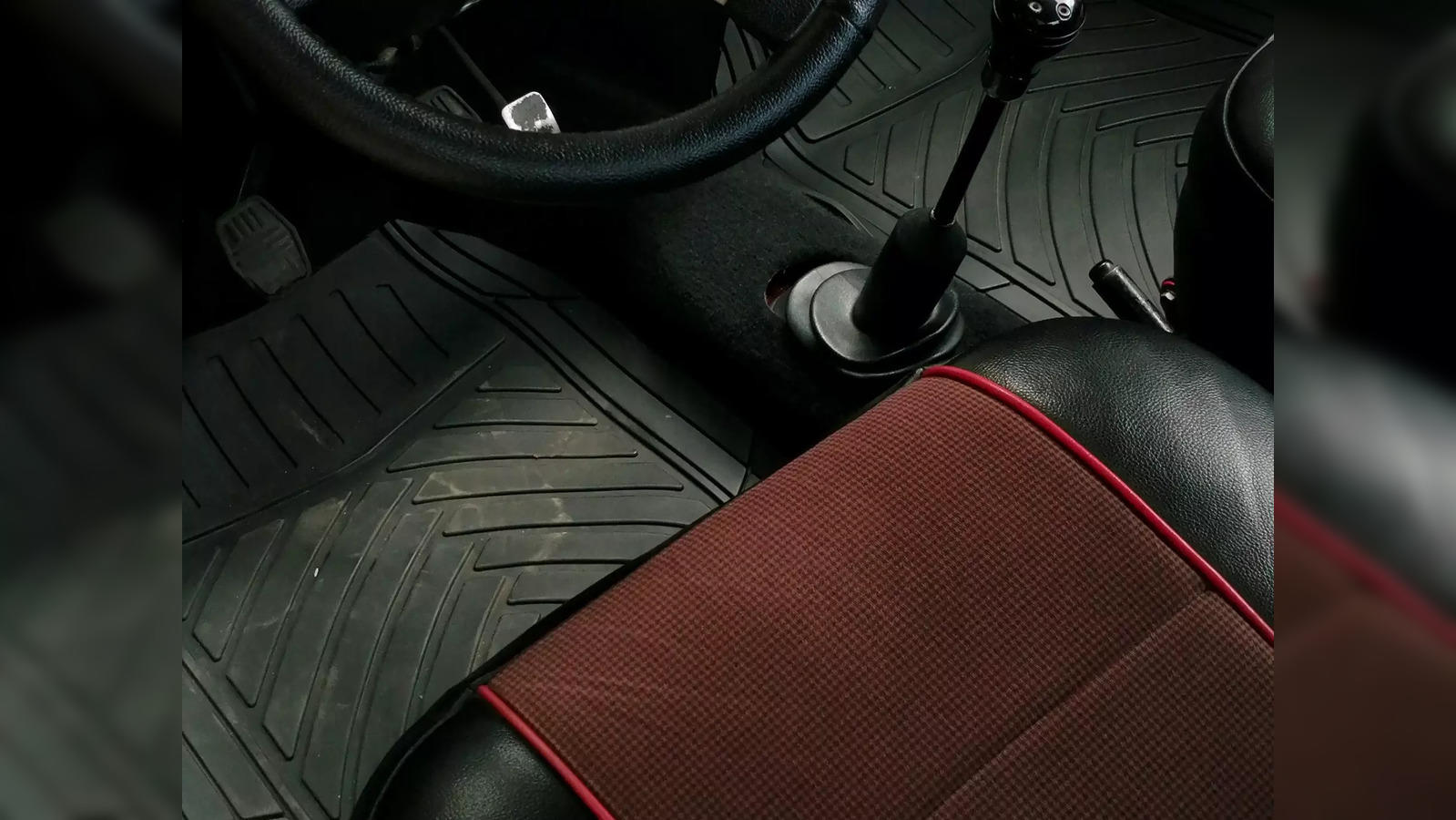 Green Checkered Pattern Car Floor Mats Decor Anti-Slip Universal