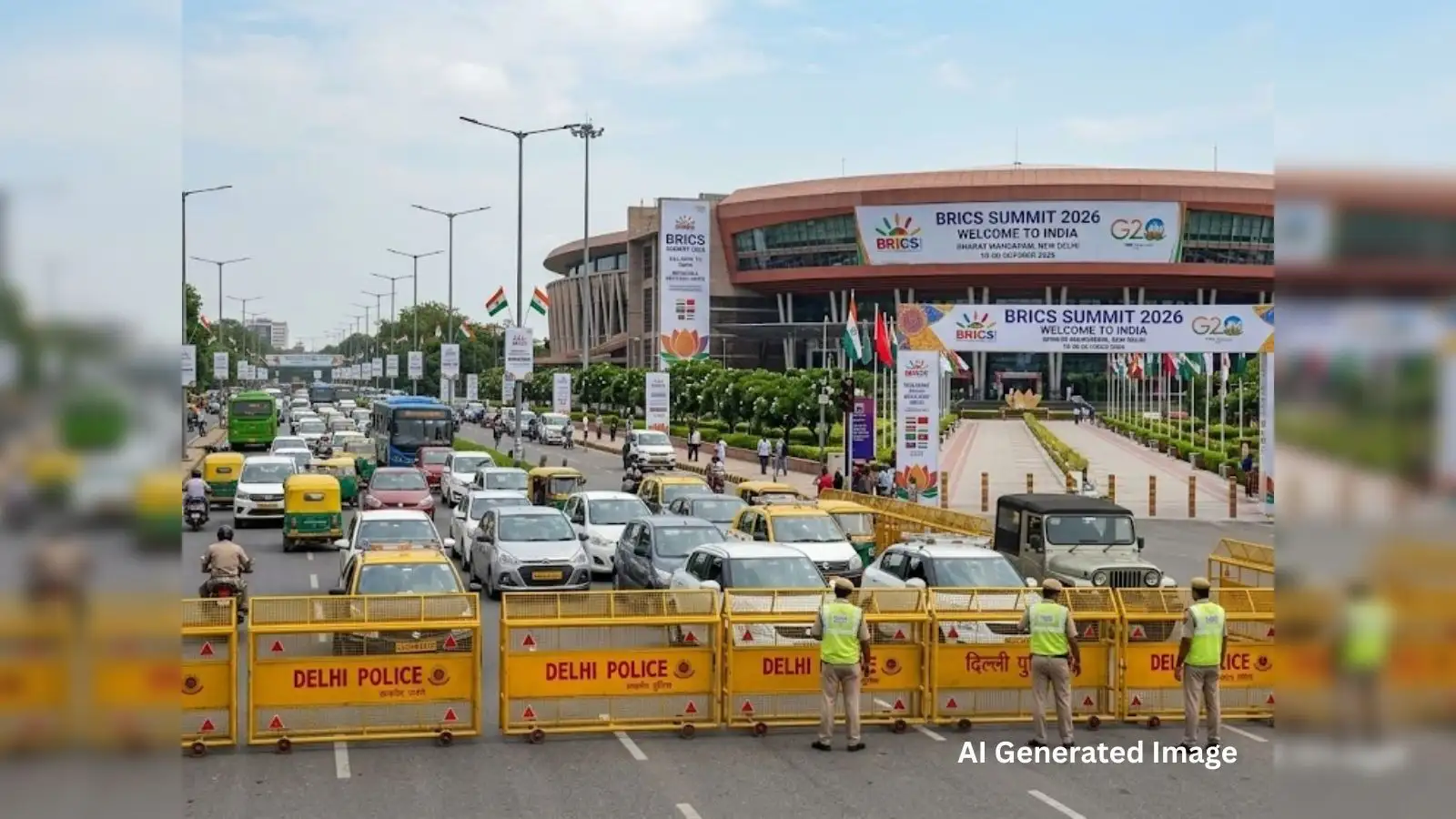 BRICS Summit 2026 Delhi traffic advisory: 22 diversion points, 35+ roads  regulated; check airport, railway routes and more - The Economic Times