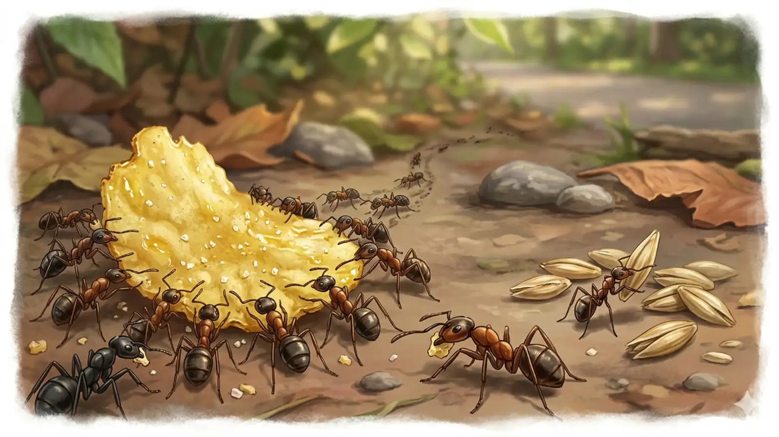 how junk food affects ants: What happens when ants get addicted to junk food as much as we do? The consequences could be serious