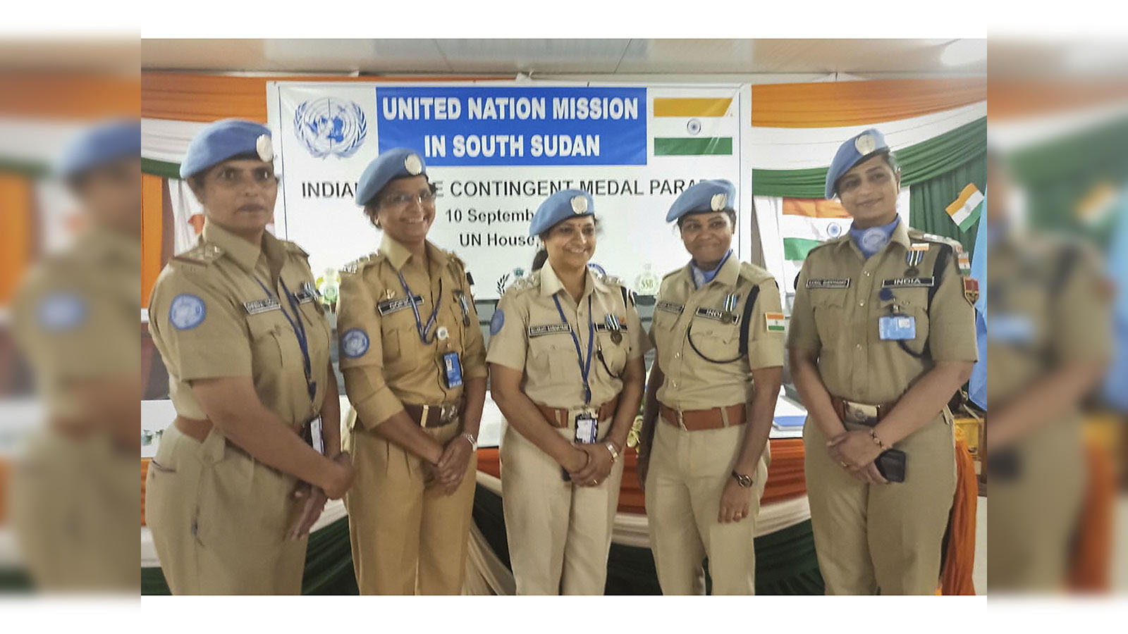 united nations: 5 Indian women police officers honoured by UN for role in  South Sudan - The Economic Times
