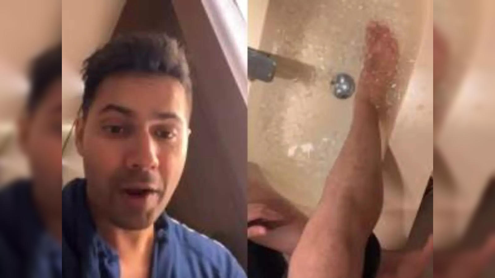 1600px x 900px - varun: Varun Dhawan injures leg while shooting for 'VD18', video of  'Bawaal' star undergoing ice water bath goes viral - The Economic Times