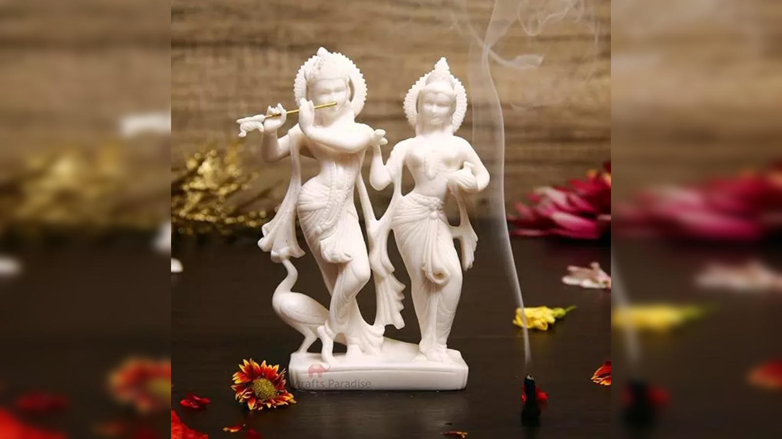 10radha Krishna Statue,vrindavan,brass Idol,home Temple Poojan  Use,figurines,god Idol,lord Krishna,decorative Showpiece,can Be Seprateslid  - Etsy
