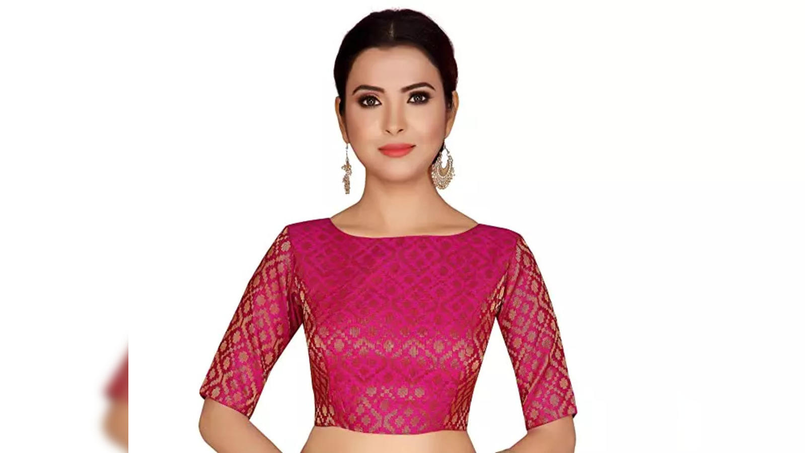 boat neck blouse designs latest | Blouse neck designs, Fancy sarees, Saree blouse  designs