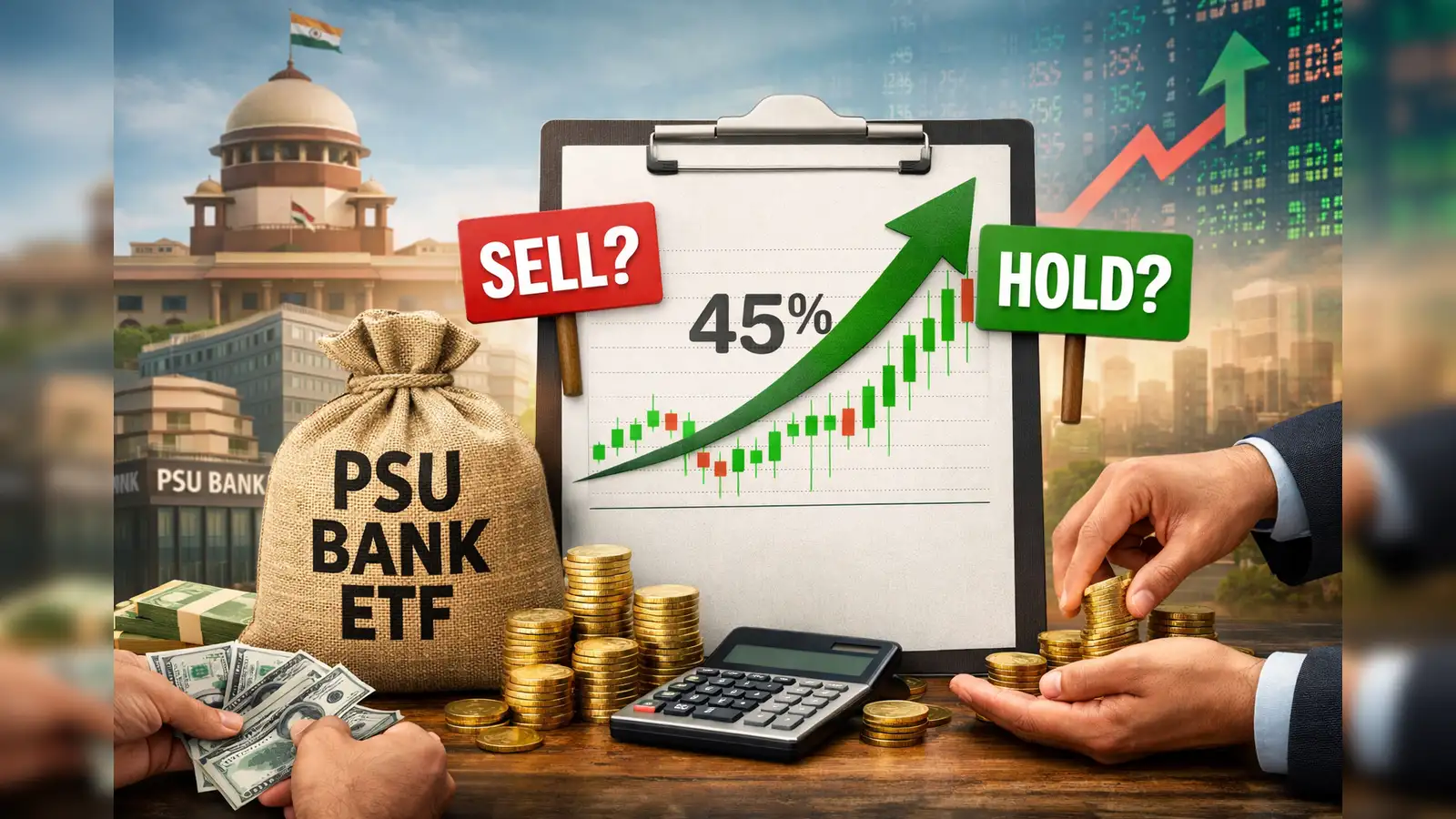 PSU Bank ETFs gain up to 45% since last Budget. Is it time to book profits  or stay invested? - The Economic Times