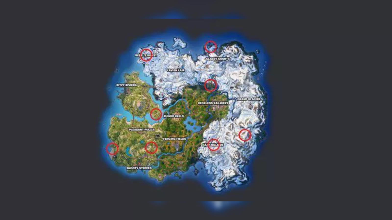 All Weapon Case locations in Fortnite Chapter 5: Season 1