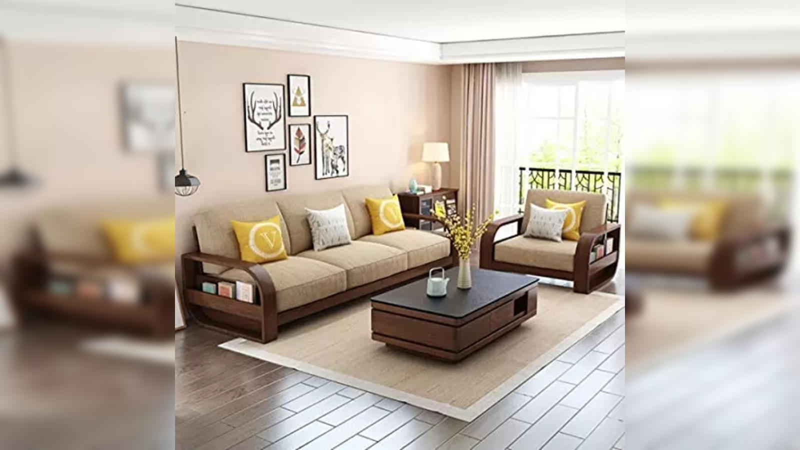 Homes With The Best Wooden Sofa Set