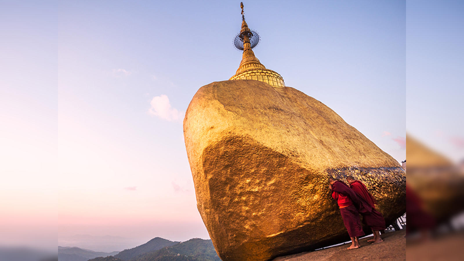 Gain spiritual inspiration from the gravity-defying Golden Rock in Myanmar  - The Economic Times