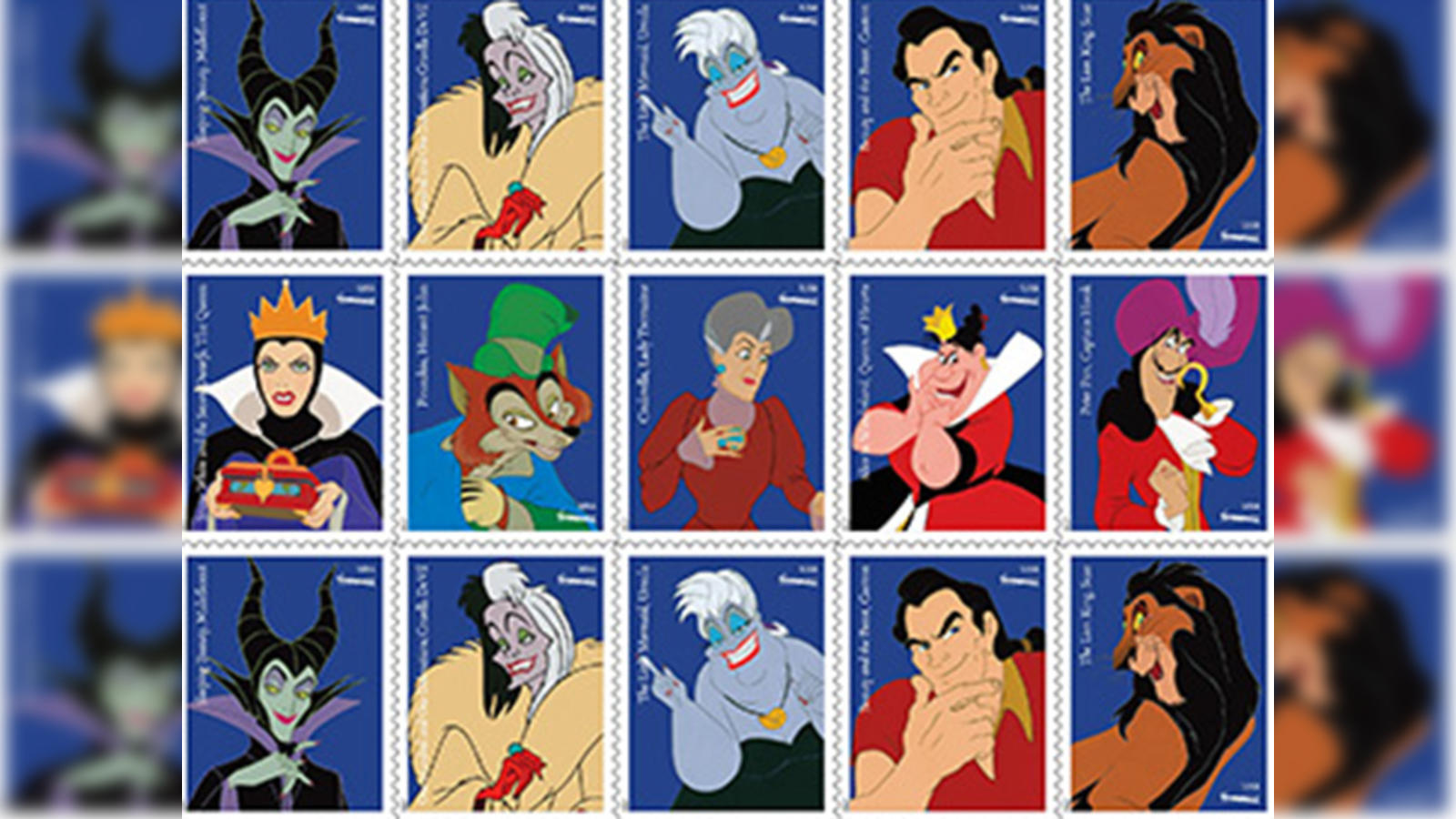 From Scar to Captain Hook, Disney villains now immortalised on US postal  stamps - The Economic Times