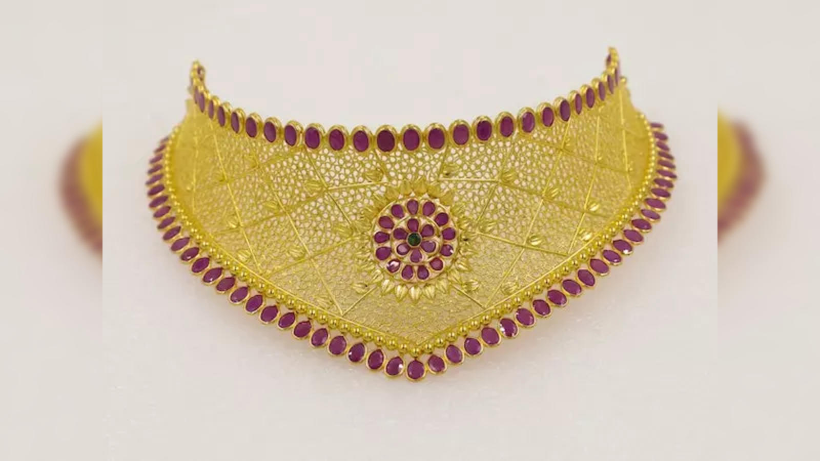 Aheli Jewelry Gold Plated Kundan Gold Belt  