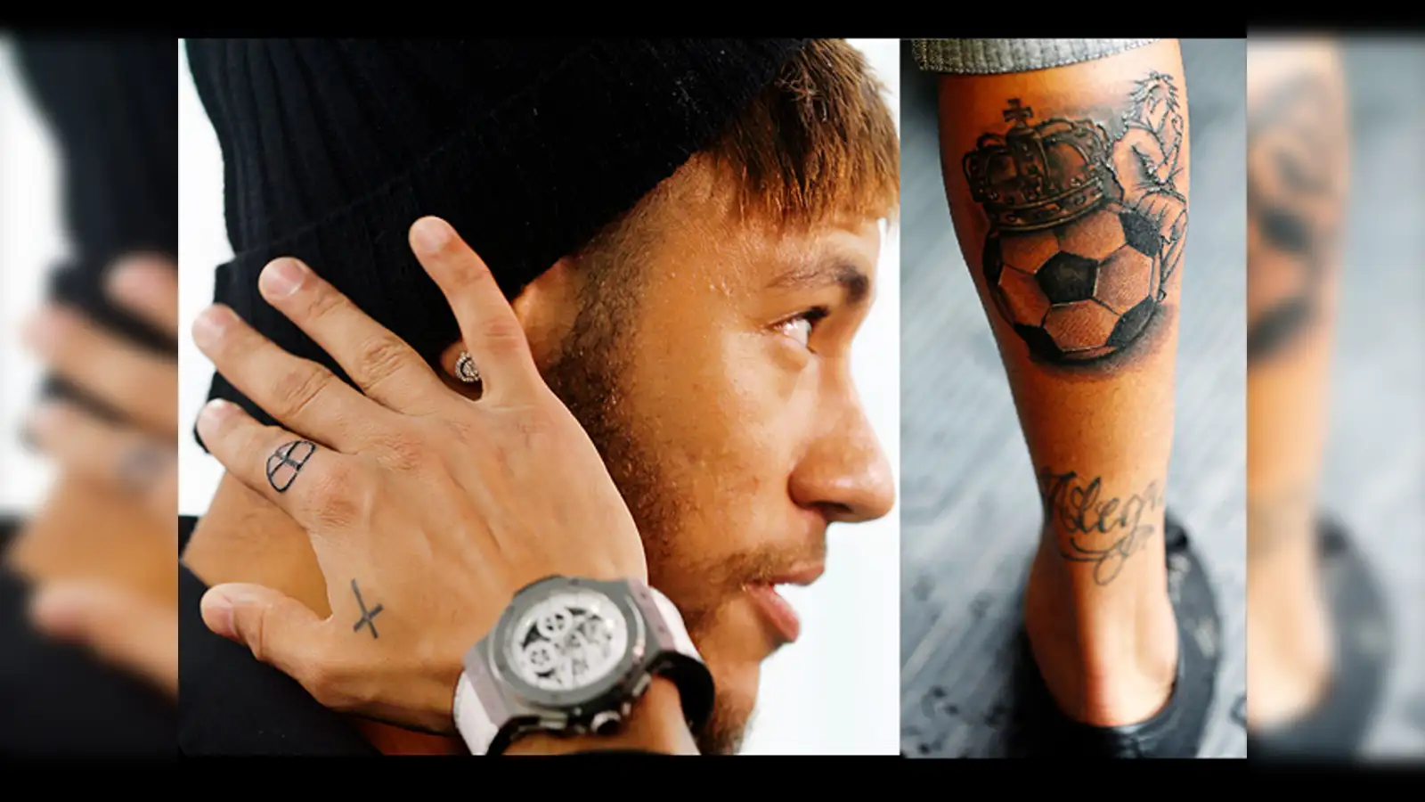 Footballer Neymar shows off his body art - The Economic Times