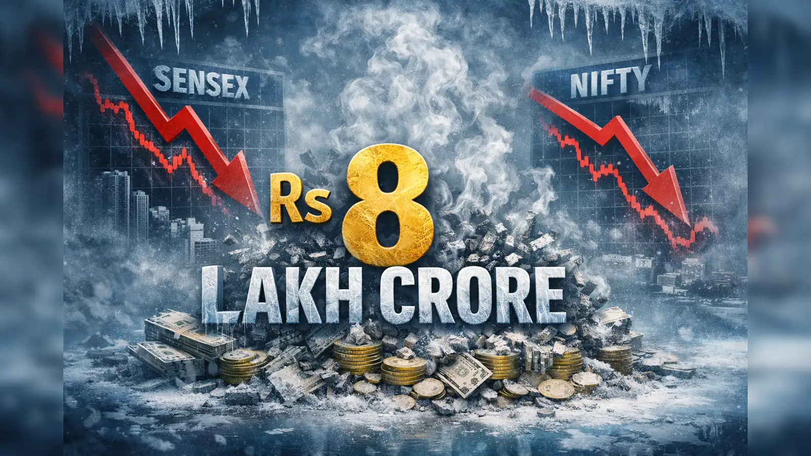 Rs 8 lakh crore shock! Why 2026 winter is turning harsh for Sensex, Nifty  and whether to buy the fear - The Economic Times