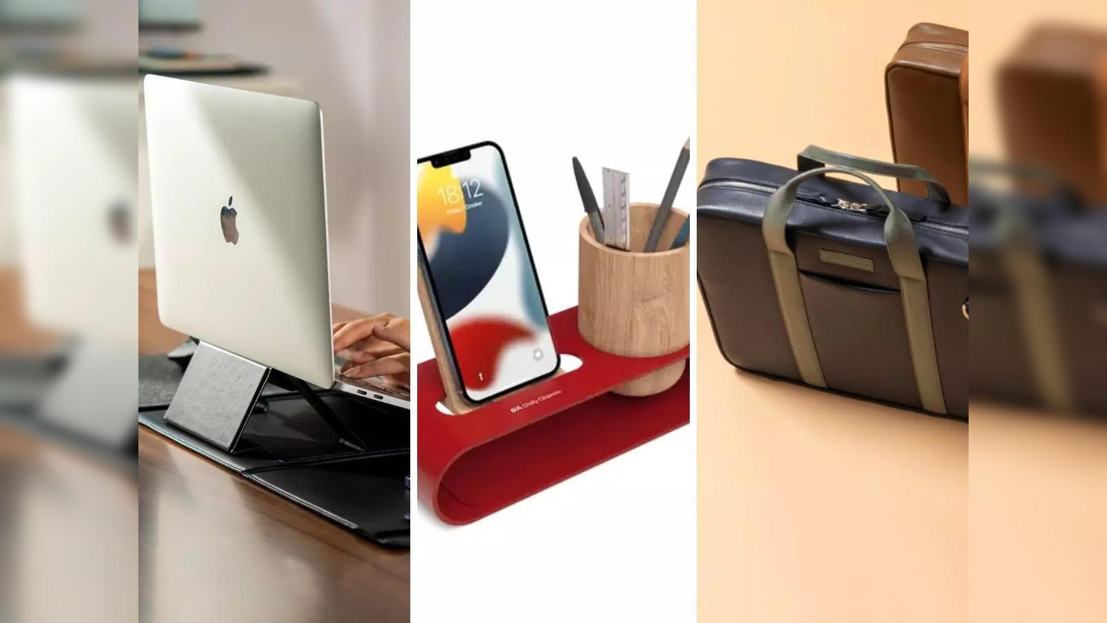 Desk organizer Desk accessories for men iPad & iPhone stand Boss