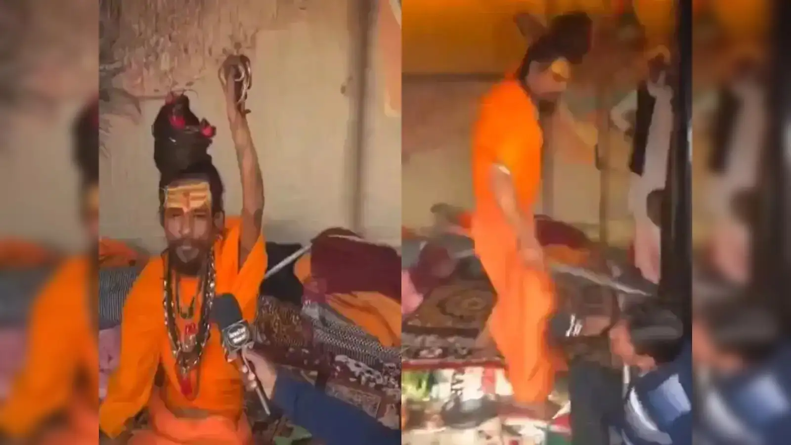 Maha Kumbh 2025 viral video: YouTuber asks silly question to Nakhon Baba,  Naga sadhu beats him with tongs - The Economic Times