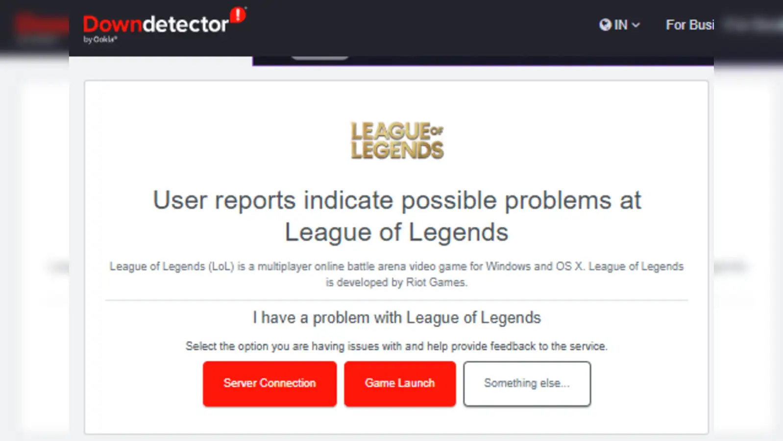 league of legends down: What is League Client down error and do desktop or  mobile users face issues? League of Legends outage explained - The Economic  Times