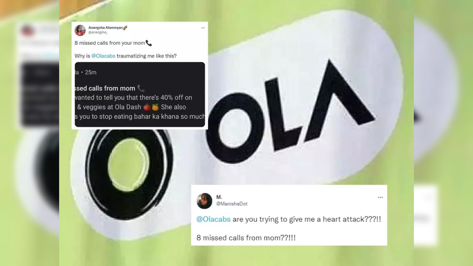 Ola: Ola's '8 missed calls from mom' ad backfires, netizens call it a  'terrible clickbait' - The Economic Times