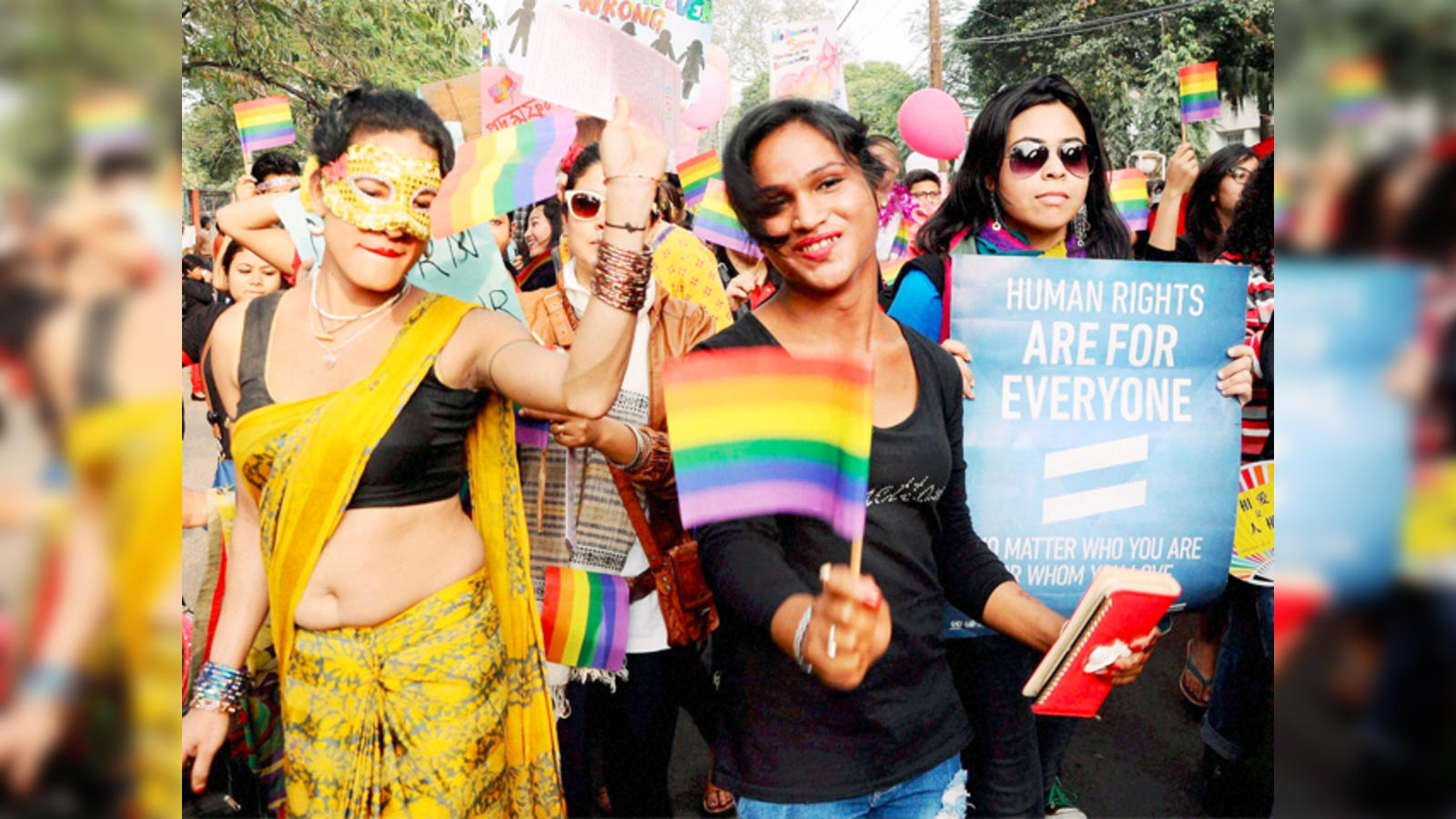 LGBT community members converge for Annual Gay Pride Walk in Guwahati - The  Economic Times