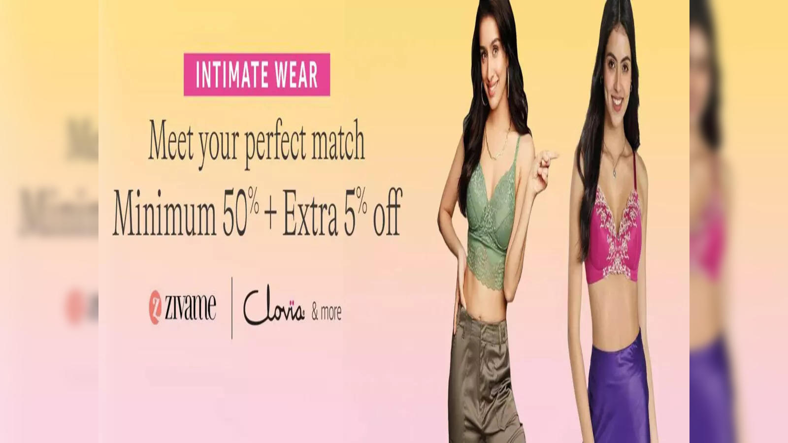 Sale: Unbelievable Discounts on Intimate Wear - Minimum