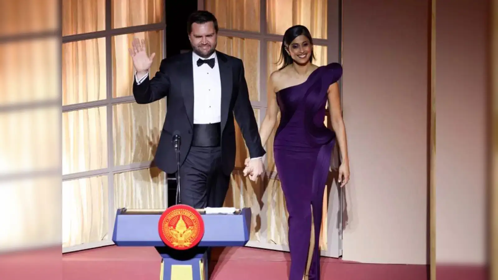 Usha Vance's dress: US Second Lady wears creations by Gaurav Gupta and  Oscar de la Renta - The Economic Times