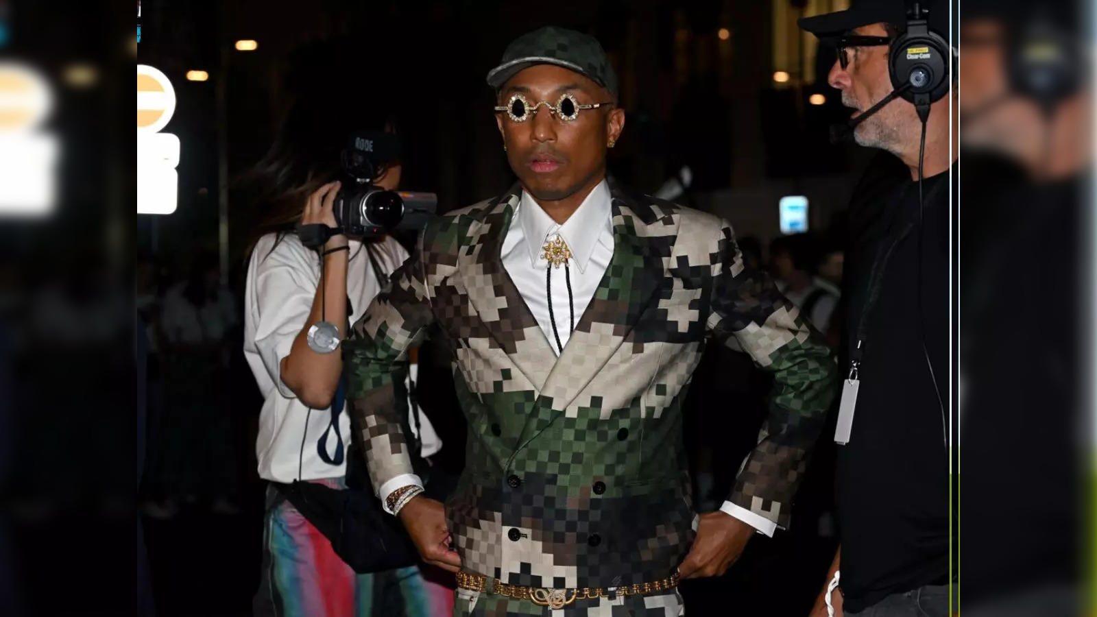 Pharrell Williams steals the show at Paris Fashion Week with