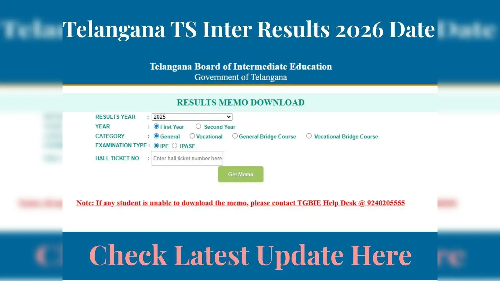 TS Inter results 2026 date: 1st year, 2nd year results likely by this time. Check latest update