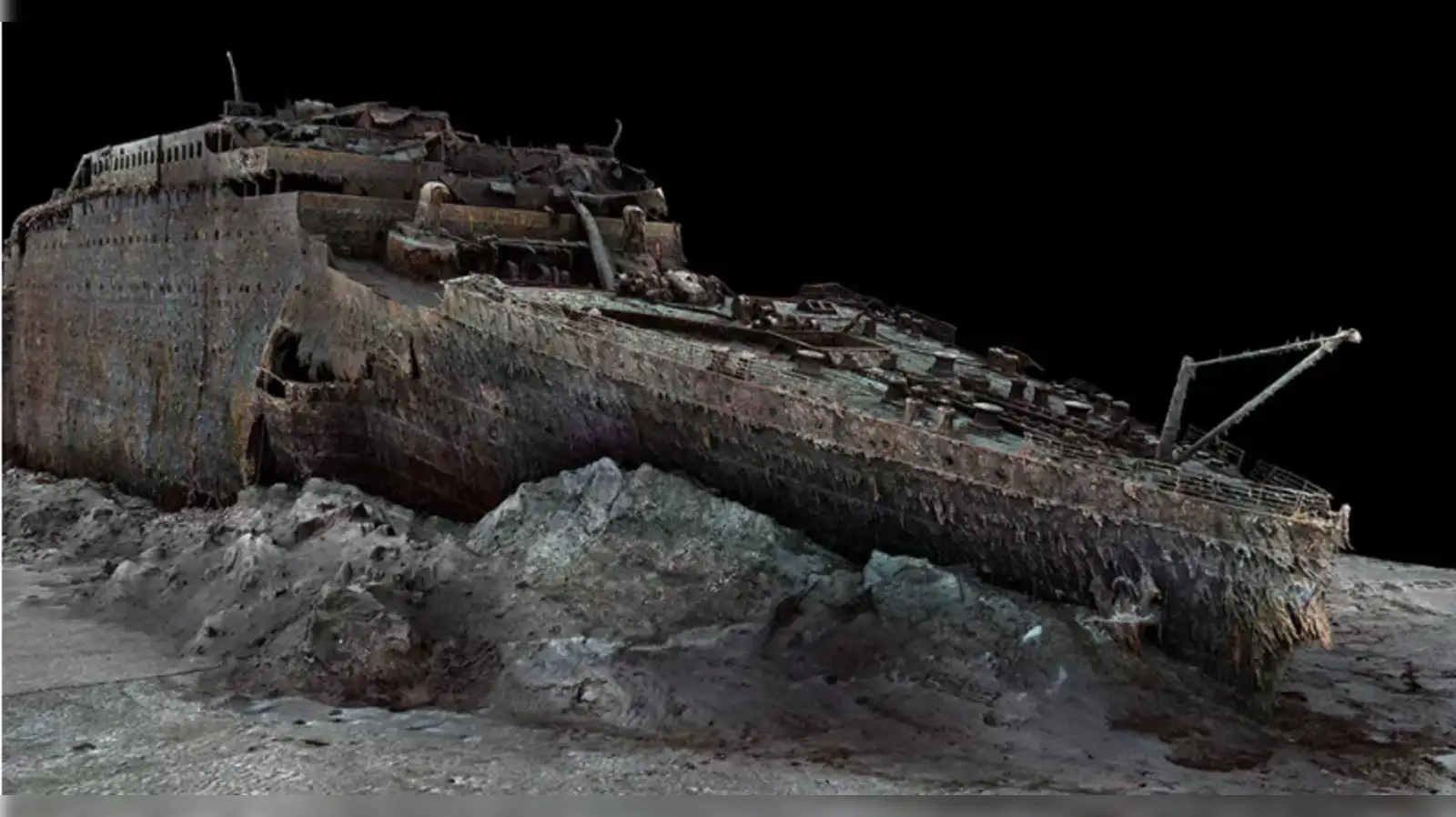 titanic: Titanic wreck revealed as never-seen-before in full