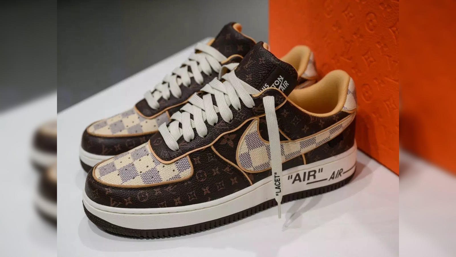 200 pairs of Louis Vuitton x Nike 'Air Force 1' shoes designed by