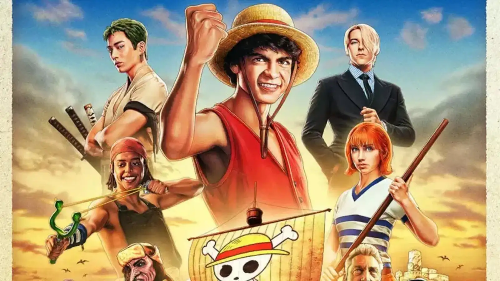 One Piece Live Action Season 2 official poster with Straw Hat crew