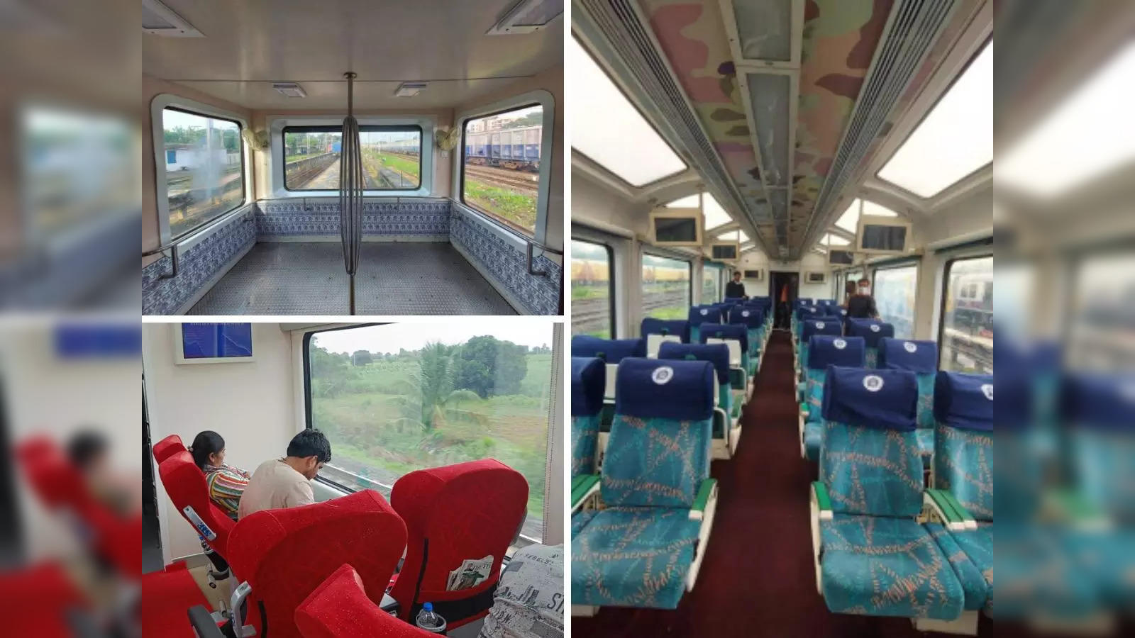 Mumbai goa train How Vistadome coach with transparent roof