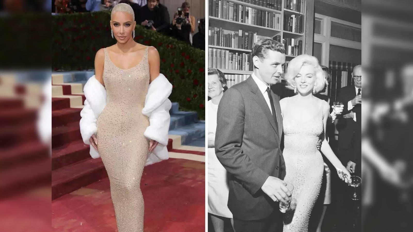 Kim Kardashian in Marilyn Monroe Replica Dress at Met Gala 2022