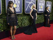 Time's Up At Golden Globes: Jolie, Nicole Kidman Don Black In Solidarity