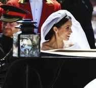 Watch: Prince Harry, Meghan Markle take carriage ride through Windsor