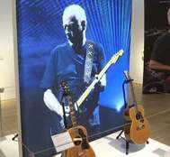 Pink Floyd guitarist and co-lead vocalist David Gilmour's guitars at auction in NYC