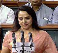 Watch: Hema Malini takes oath as MP, concludes it with 'Radhe-Radhe'