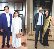 ET 40 Under 40 Awards: Ashni Biyani, Nihir Parikh Set Style Statement; Complement Their Spouses In Black & White
