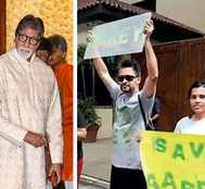 Mumbai: 'Save Aarey' activists protest outside Amitabh Bachchan's house over Metro tweet