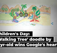 Children's Day: 'Walking Tree' doodle by 7-yr-old wins Google's heart, and contest