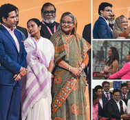 History Made At Eden: Sania, Sindhu Felicitated; Ganguly, Sachin Watch Kohli & Co In Action