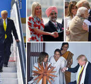 Trump In India: Quotes Vivekanada, Mentions 'DDLJ' & 'Sholay', Kohli & Tendulkar In Speech; Khaman, Samosa On The Menu At Sabarmati
