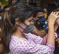 SSR death case: Rhea Chakraborty at NCB office for 2nd round of questioning