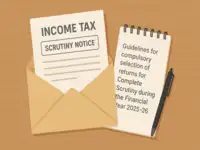 Parameters to be followed for ITR scrutiny notice