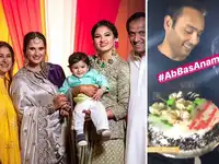 Anam Mirza: Azhar, Sangeet Bijlani pose together at Asad-Anam ...