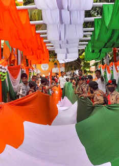 75th Independence Day of India: Visuals of 'Tiranga Yatra' in its full grandeur