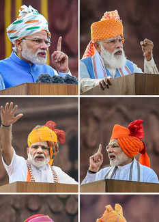 Decoding PM Modi's turbans on Independence Day over the years