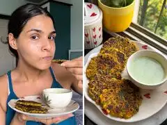 19.5g protein in 10 minutes: Mumbai nutritionist shares crispy corn fritters recipe with a creamy dip