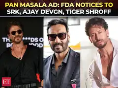 FDA notices to SRK, Ajay Devgn, Tiger Shroff over pan masala ads; seeks posts removed in 15 days