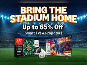 Image for Amazon Sale (April 2026): Experience Stadium-Like Viewing at Home- Up to 65% Off on Smart TVs and Projectors