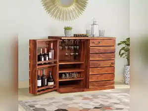 Image for Best Sheesham wood bar cabinets for elegant home decor
