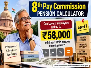 Image for 8th Pay Commission pension calculator: Can Level 7 employees get a minimum basic pension of up to Rs 58,000 on retirement?